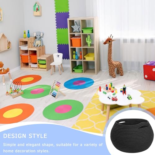 Cesta para juguetes y ropa que decora el salón con su diseño de algodón 3