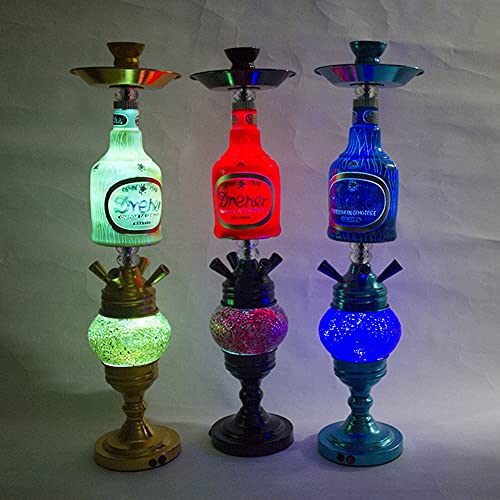 Rteanb Vier-Personen-Hukahn-arabische Haken-Set-Bar mit Leichter Wasserkanne für bessere Shisha-Hukahn Rauchergenuss… – Bild 3