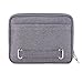 Q-smile Electronic Organizer Travel Gadget Bag Electronics Accessories Storage Bag for Cables, iPad, Smartphone and More (Grey, One Layer)
