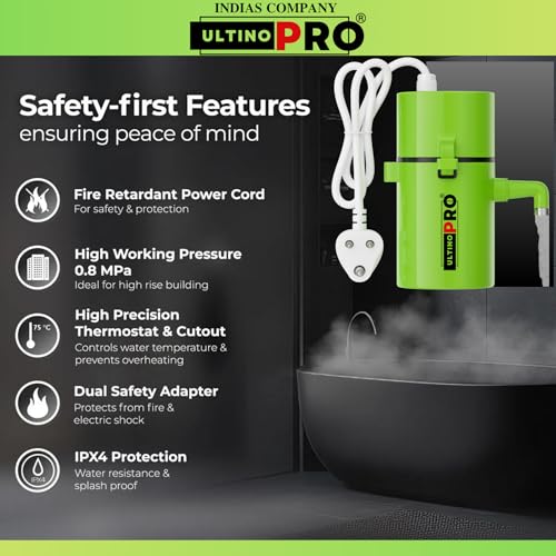 Image of Water Geyser /Heater Portable Geyser (G GREEN)
