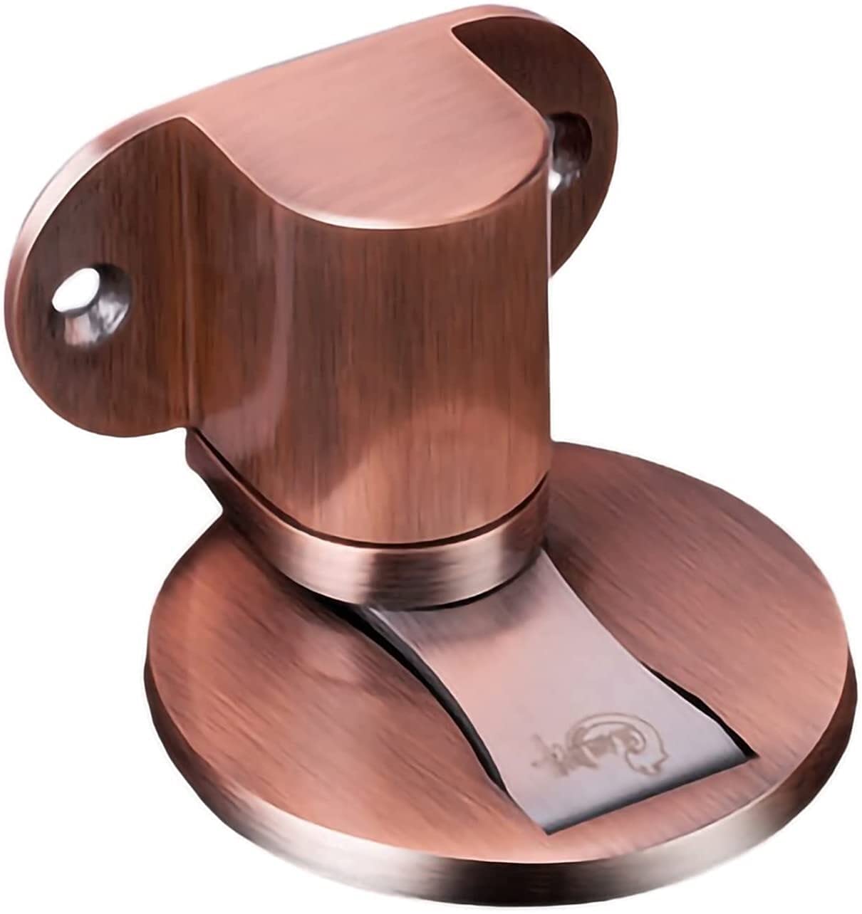 Sbziojhdr Red Bronze Door Stop， Pty Stainless Steel Magnetic Modern Magnet Hidden Holders Catch Floor Nail-Free Doorstop(Red Bronze)