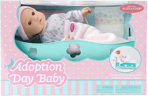 Miniatura 9 de Madame Alexander Muñeca bebé niña de 14 pulgadas, tono de piel medio, ojos marrones, 20453