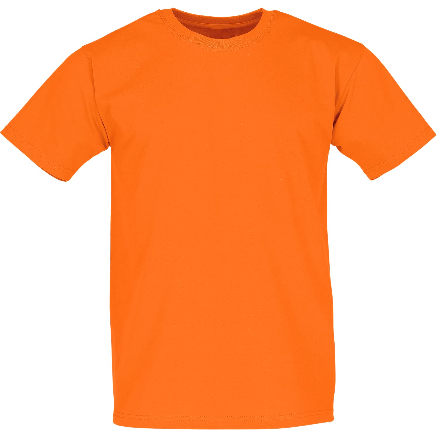 Fruit Of The Loom Men's Orange Super Premium Short Sleeve T-Shirt, Small