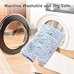 Vonabem Large Dog Bed Crate Pad 36 inch, Washable Pet Crate Beds Large Medium Small Sized Dogs, Deluxe Plush Anti-Slip Dog Mats for Sleeping, Soft Kennel Pad 35 * 23 inch Grey - Image 5