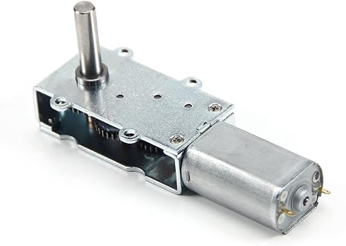 Miniatura 7 de Heyiarbeit Motor de engranaje helicoidal DC de 12 V y 22 RPM de turbina de alto par motor de reducción de velocidad reversible, motor de caja de