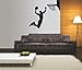 t-shirteria Adesivo murale - Wall Sticker - Basket - Basketball - NBA - Pallacanestro - Slam Dunk - Dimensioni 45x55 cm