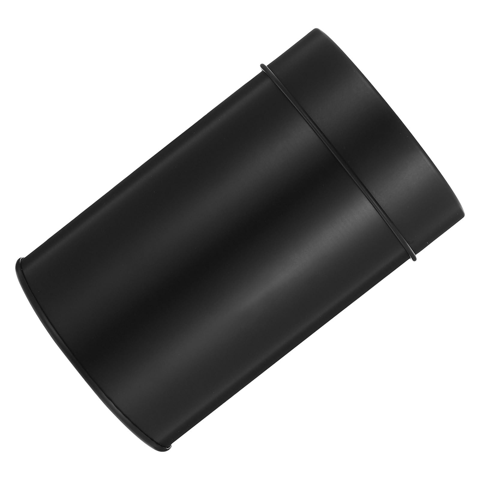 CLISPEED Recipiente para Té de Hojalata Tapa Doble Sellada, Contenedor Negro Compacto para Almacenamiento Doméstico, Suministro de Té Fresco y Accesorio de Cocina para Conservar Alimentos
