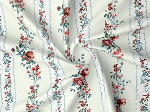 Image of RD TREND Presents Luxurious Glace Cotton Super Soft 210 TC 360 Elastic Fitted Bedsheets Single Bed Size (72 x 48 x 8 Inch) with 1 Pillow Cover Size (28 x18), Color- Lemon, Floral