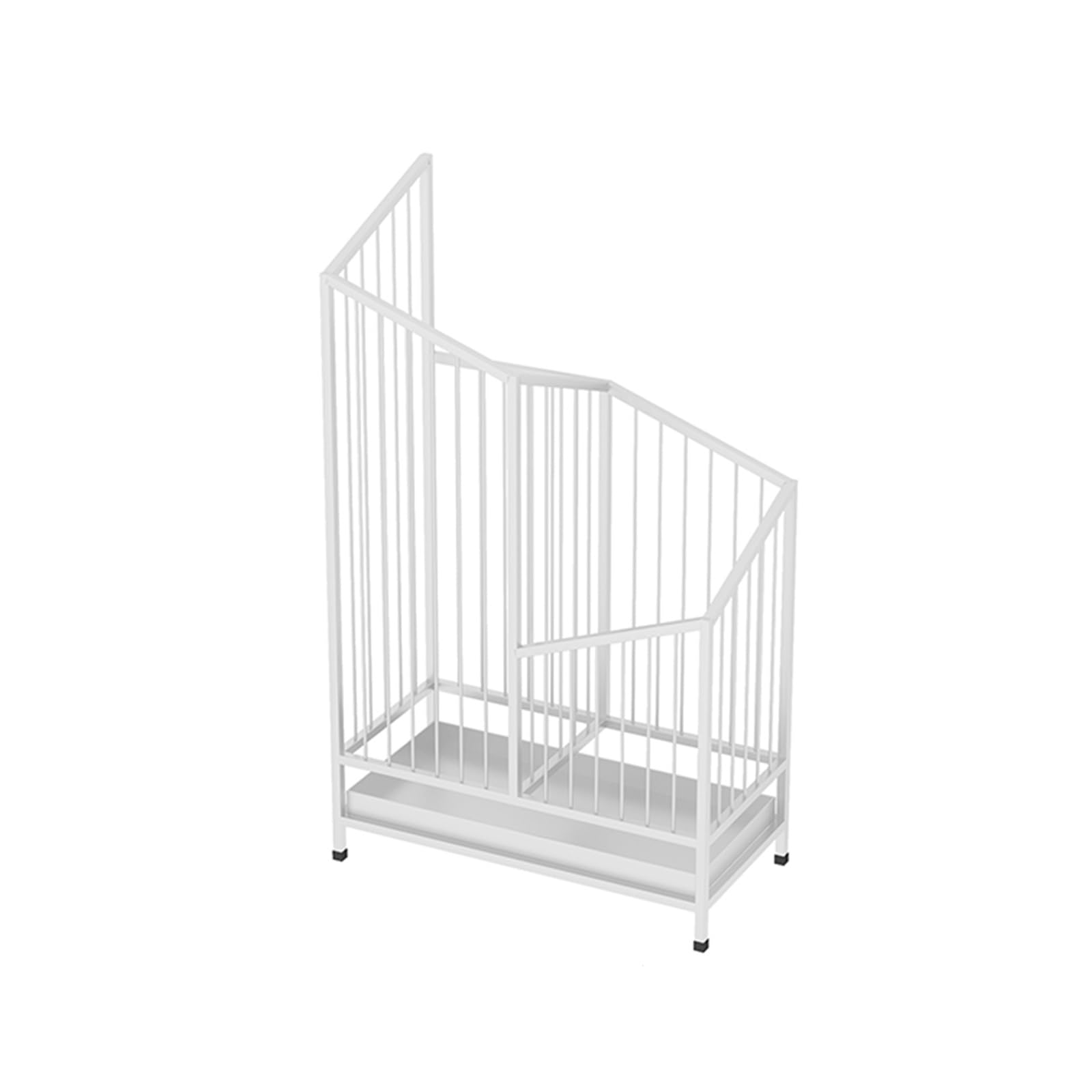 BHFPFZA Metal Umbrella Stand Holder with Removable Drip Tray Freestanding Indoor Cane Rack