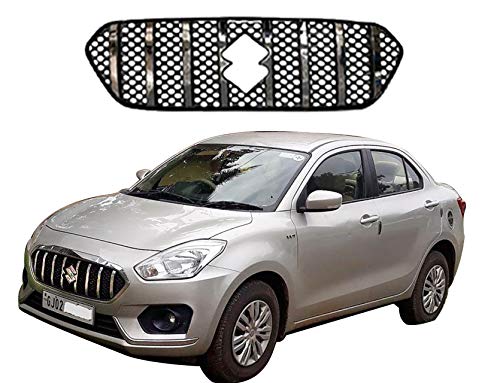 Image of CAR SAAZ GTR Style Front Chrome Grill Compatible with Swift Dzire Type-3 (2017-2020)
