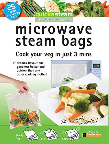 Set of 25 Planit Microwave Vegetable Steamer Bags, 2-Pack