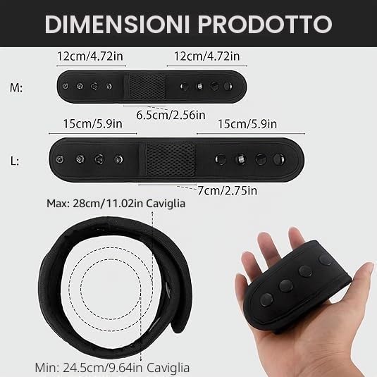 Fascia regolabile alla caviglia per pedometro fitness Pedometro compatibile con Fitbit Flex 2/One/Zip/Charge 2/3, Alta HR o Garmin Vivofit/2/3/4/JR