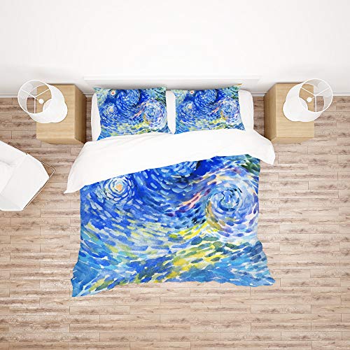 Parure de lit infroissable et durable housse de couette simple polyester - 3