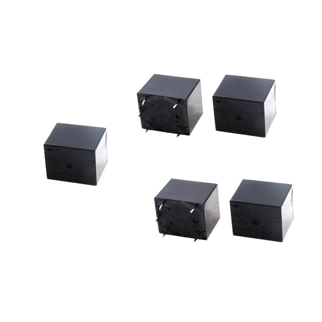 Aexit DC 12V 8 Terminals PCB Realplay Coil Power Relay 5PCS Black (200cc1957a378726da1bb9b38f2237f3)