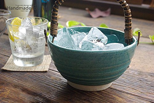 Amazon | 松助窯 アイスペール トルコブルー 和食器 手づくり 氷入れ