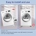 4Pcs Anti Vibration Pads for Washing Machine, Stops Washer Dryer Moving, Prevents Noise, Vibration Transfer, Antivibration Stabilizer Support Feet (Increase1.8in)