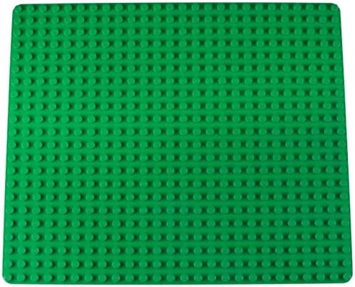 Premium Green Stackable Base Plate - 16.25" x 13.75" Baseplate - Compatible with All Major Large Size Brands  Large Pegs Only