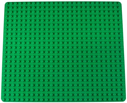 Strictly Briks Classic Big Briks Baseplate 100% Compatible With All Major Brands | Large Pegs For Toddlers | 13.75" X 16.25" Building Brick | Tight Fit Stackable Base Plate | Green #TOP1