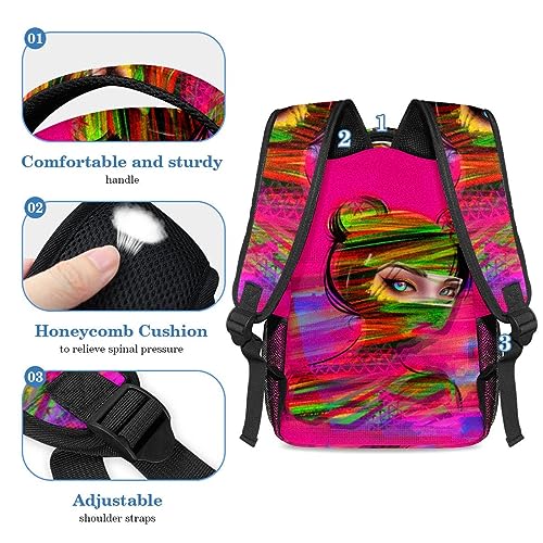 Ensemble de cartables chat multicolore avec grands compartiments - 4