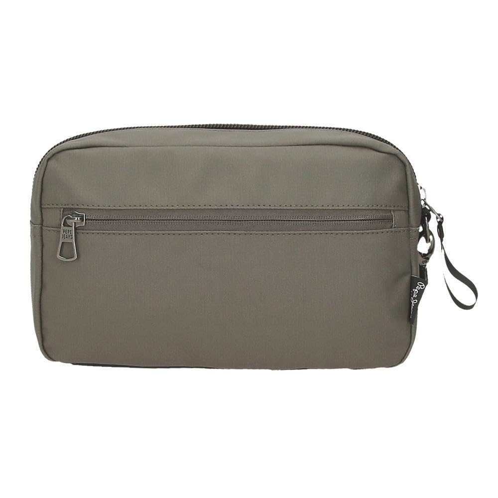 Pepe Jeans Dortmund Borsa a Mano Verde 24,5 x 15 x 6 cm Poliestere 2,21L by Joumma Bags, Verde, Borsa a mano