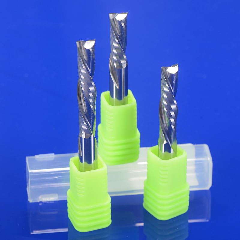 Fraise à compression CNC 3.175mm Lot de 2 mèche hélicoïdale carbure - 5