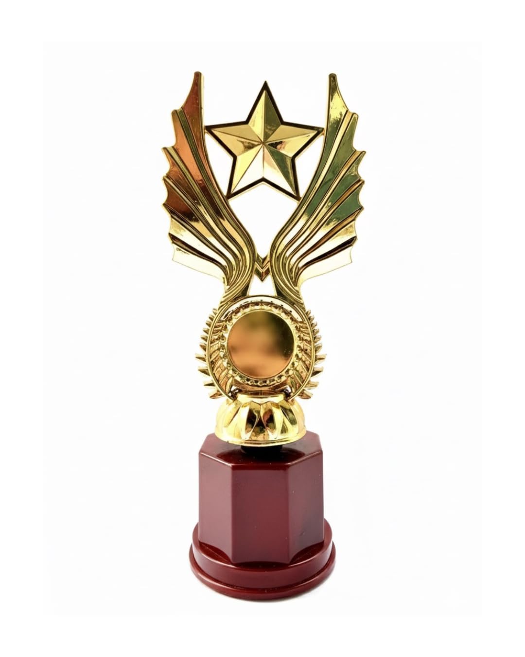 Victory Star Gold Trophy (9.8"/8.8"/7.9") – 1st, 2nd, 3rd Place Winner Award of Excellence | Single Golden Trophy for Sports, School, Office, Competitions & Corporate Events (8.8")-image-12