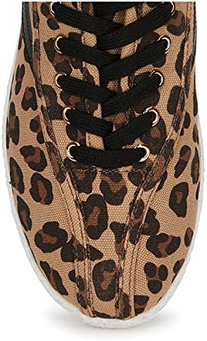TRETORN womens Women's Lace-up Nyliteplus Canvas Sneakers Women s Lace Up Casual Tennis Shoes Classic Vintage Style, Leopard, 10 US | Image 6