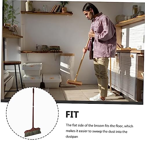 Holibanna Holzbesen Mehrwegbesen Bodenreinigungswerkzeug Haarreinigungsbesen Stallbesen Haushaltsreinigungsgerät Reinigungsbesen Mit Langem Stiel Haushaltsbesen Besen Mit Langem Stiel – Bild 5