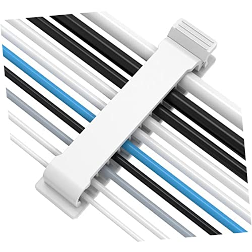 Set de 3 organizadores de cables con clips adhesivos para escritorio miniatura 3