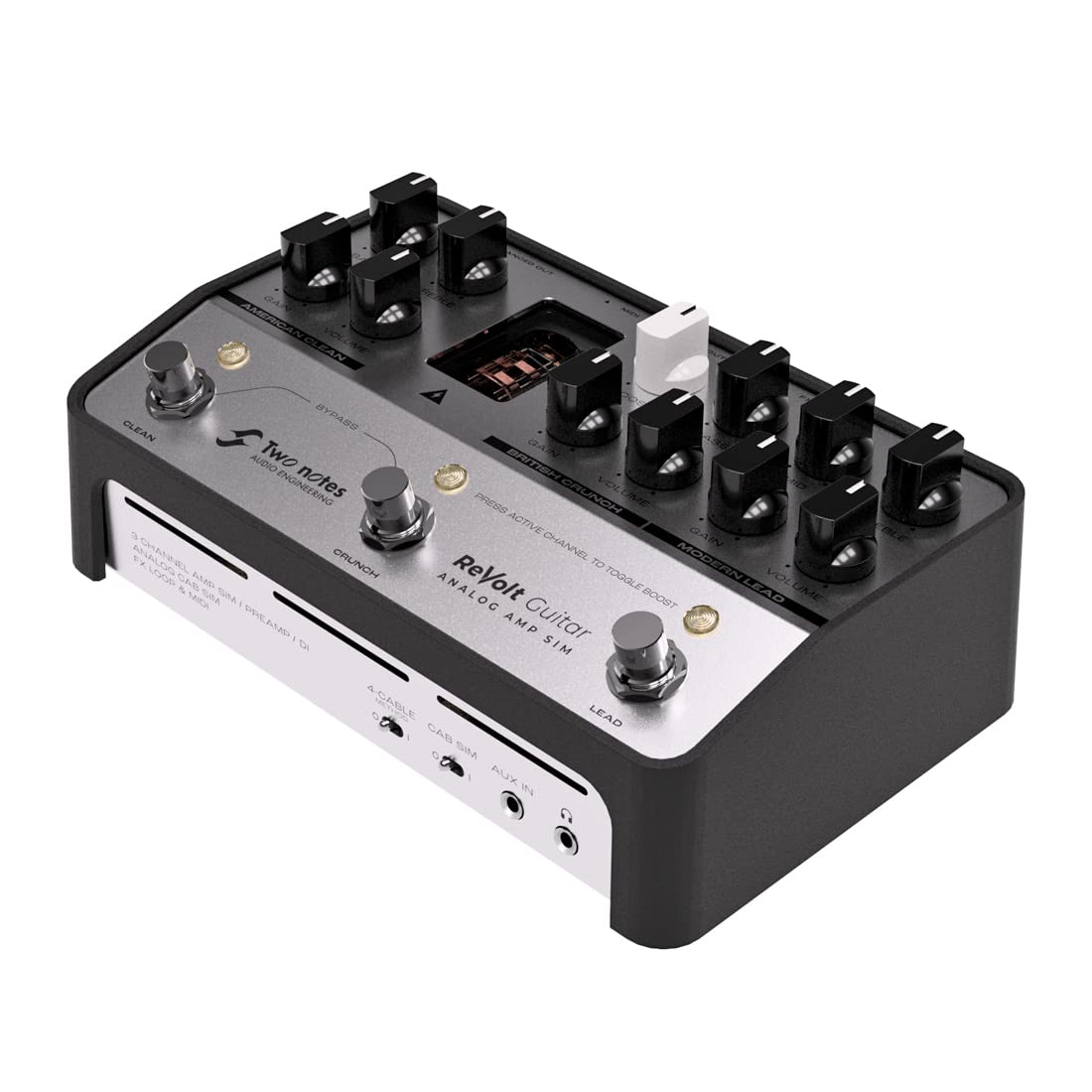 Two Notes ReVolt Guitar Preamp Simulator Amplificatore + cavo jack Keepdrum
