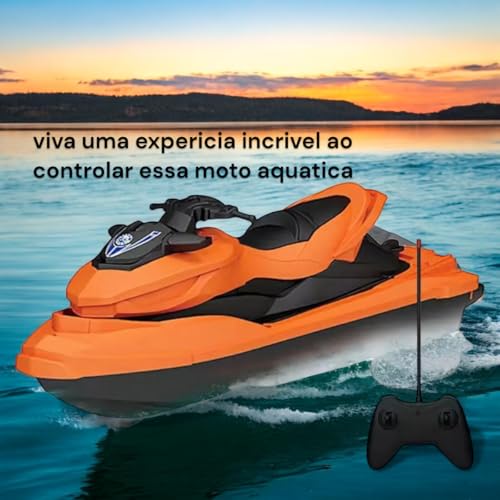 Lancha de brinquedo controle remoto bateria recarregável de alta velocidade e duração