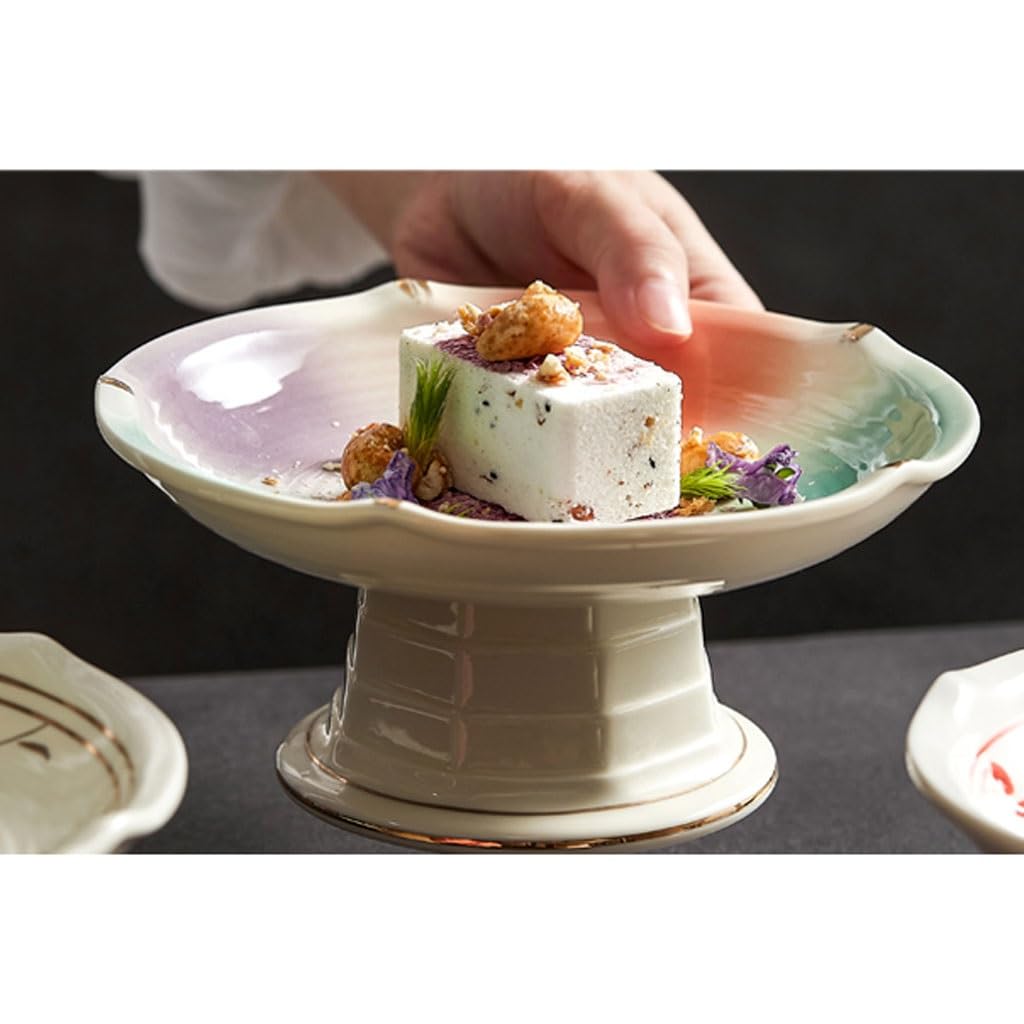 Ciotole per Snack, Piatti Alti in Ceramica, per aperitivo, Sala da tè, Frutta, Dessert, Ristorante Giapponese, Piccole