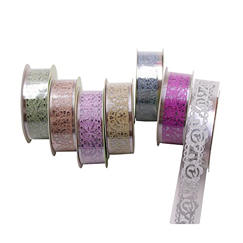 Gabbrein Nastro auto-adesivo glitterato, forato