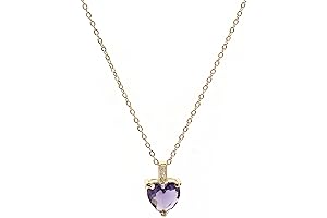 February Birthstone Necklace for Women