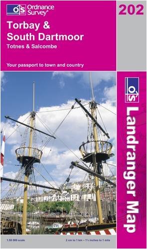 Torbay and South Dartmoor, Totnes and Salcombe: Sheet 202 (OS Landranger Map)