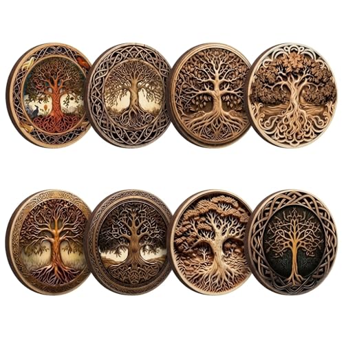 Coasters Set of 8 Absorbent Drink Coasters 10 cm Table Protection Home Decor Enhancement Furniture Preservation Office Desk Organization