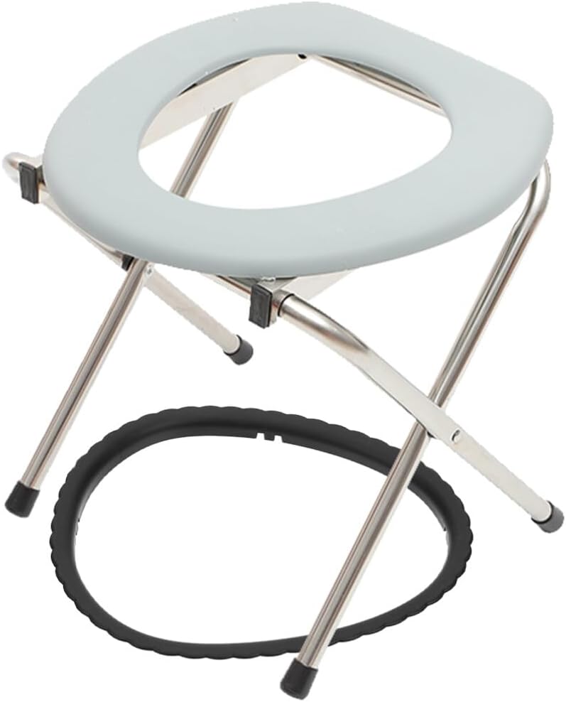 Uonlytech Folding Squat Toilet Stool for Elderly Pregnant Women Compact Portable Design Easy to Store for Comfort and Convenience Bathrooms