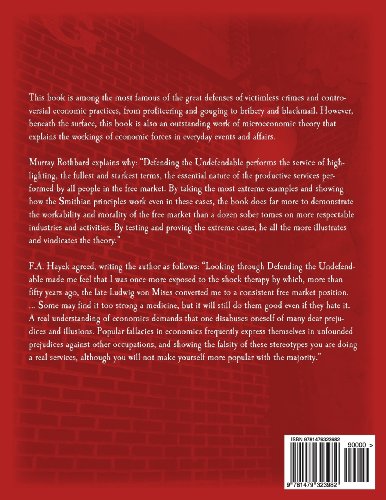 Defending the Undefendable (Large Print Edition): The Pimp, Prostitute, Scab, Slumlord, Libeler, Mon