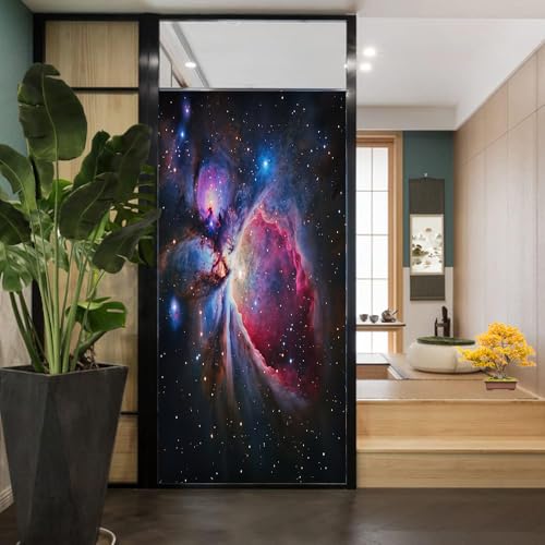 Vinilo decorativo para ventana diseño abstracto cósmico nebulosa 23.6x35.4 pulgadas miniatura 5