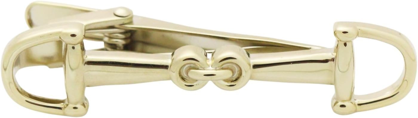 Horse Bit Tie Clip Tie Bar Silver Gold