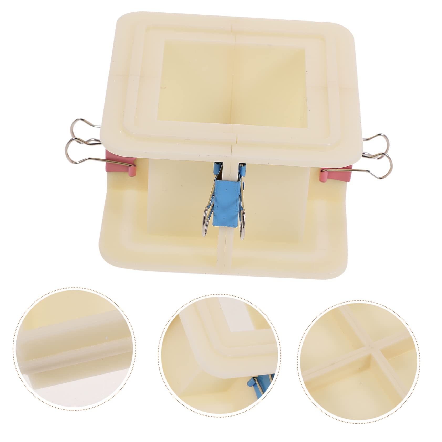 Gadpiparty Lot De 2 Moules En Silicone Pour Fabrication De Moules De Bain Réglables En Silicone Pour La Fabrication De Maisons En Cadre En Plastique