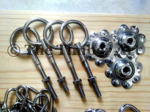 Image of Timber Art Stainless Steel Swing Fittings Set (7.5ft) jhula kadi Set jhula Chain jhula Set