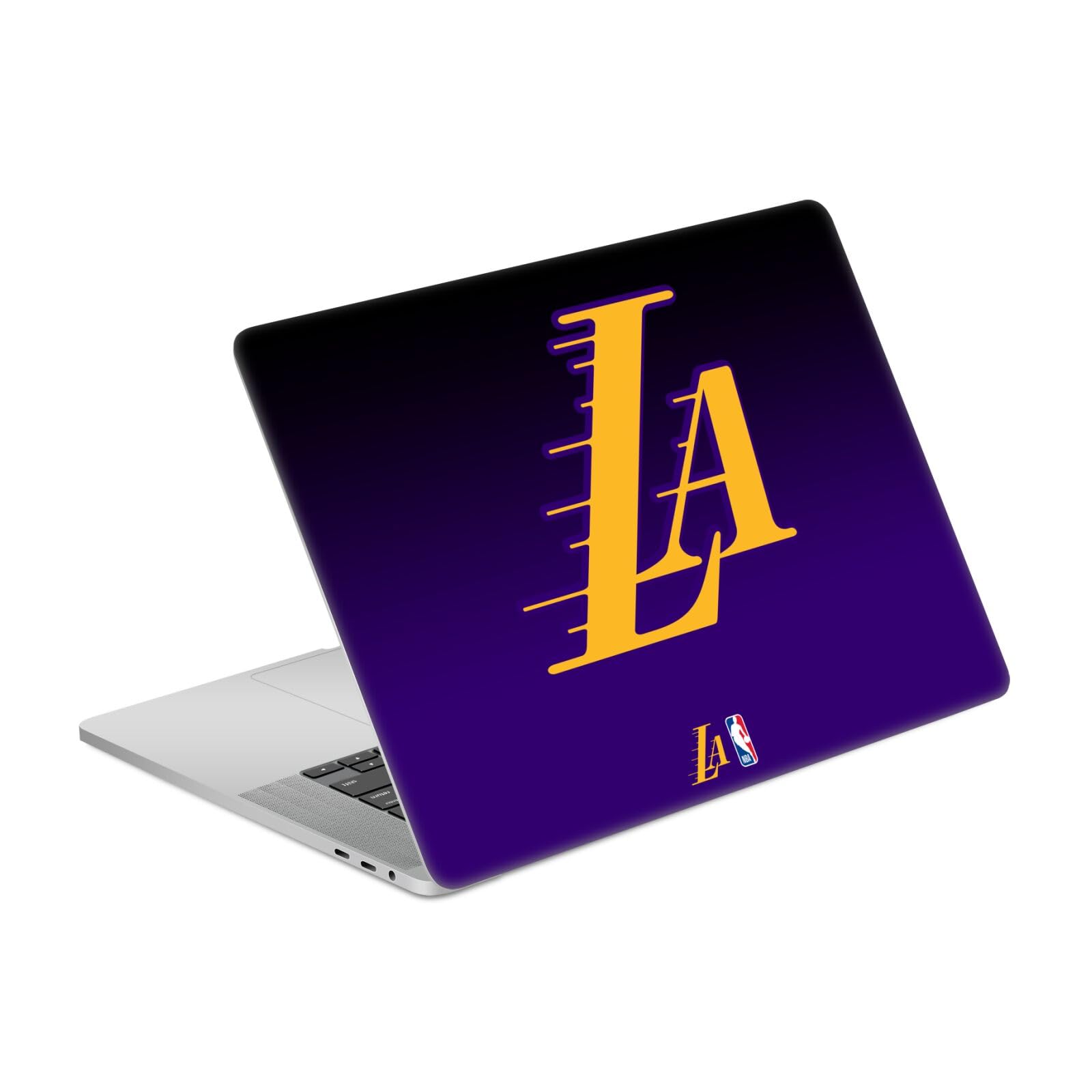 Couverture vinyle MacBook Pro 16 contre les rayures style Lakers