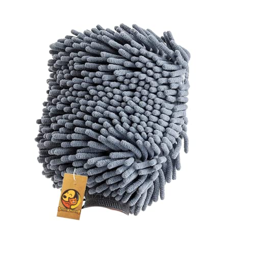 Foodie Puppies Chenille Microfiber Towels Glove | Super-Soft & Ultra-Absorbant Towel for Pets | Remove Dirt and Quick Dry for Dogs, Cats & Small Animals