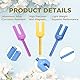 DRELD 3 Pcs Angelic Stimmgabeln Set 4096 Hz 4160 Hz 4225 Hz Solfeggio Stimmgabel Set Chakra Stimmgabel Set mit Kristall Silikonhammer Aufbewahrungstasche für Klangheilung Meditation (bunt)