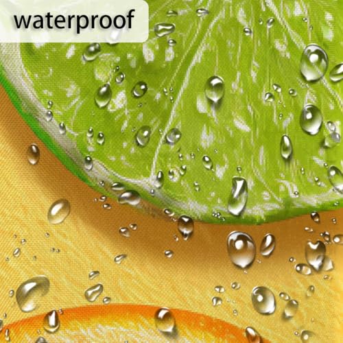 Rideau de douche imperméable polyester orange vert pour stopper l'eau sur le sol - 6