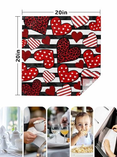 Servilletas de Tela Love Stripes Set x4 50.5x50.5 cm miniatura 7