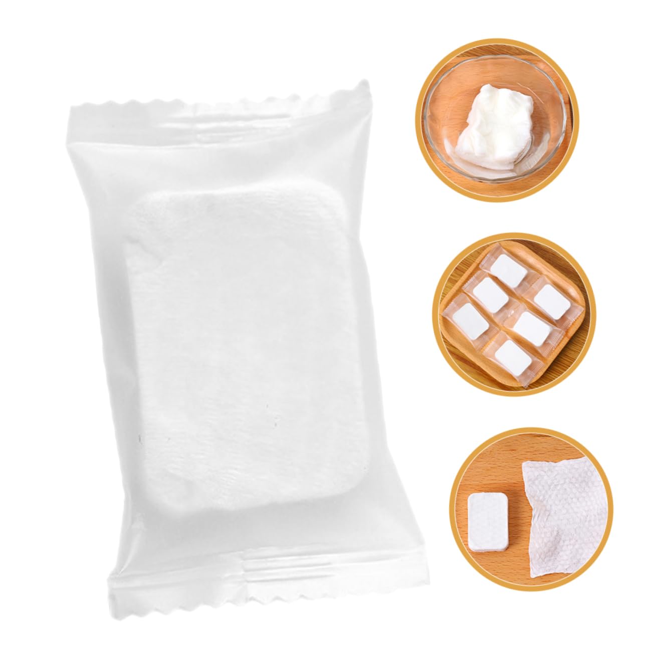 BESTYASH Dischetti Struccanti Compressi Colore Chiaro per Rimozione del Make-up e Cura del Viso 50 Pezzi, Tessuto Non Tessuto Uso Quotidiano e Viaggio