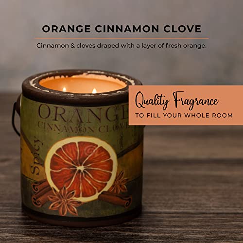 A Cheerful Giver — Orange Cinnamon Clove - 20Oz Large Scented Candle Jar - Farm Fresh - 95 Hours Of Burn Time, Gift For Women, Orange #TOP1