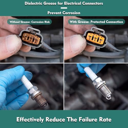 Image of Dielectric Grease for Electrical Connectors 7.76oz, Insulation Protection Preventer Corrosion Heat Resistant, for Electrical Connectors, Spark Plugs